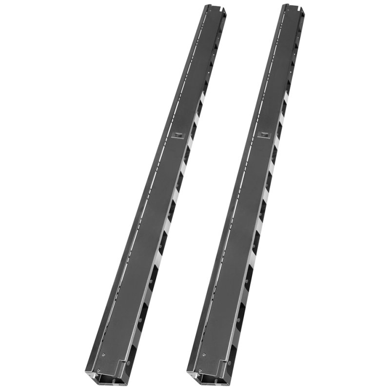 DIGITUS Goulotte câble 19", 42 HE, tôle d'acier, noir