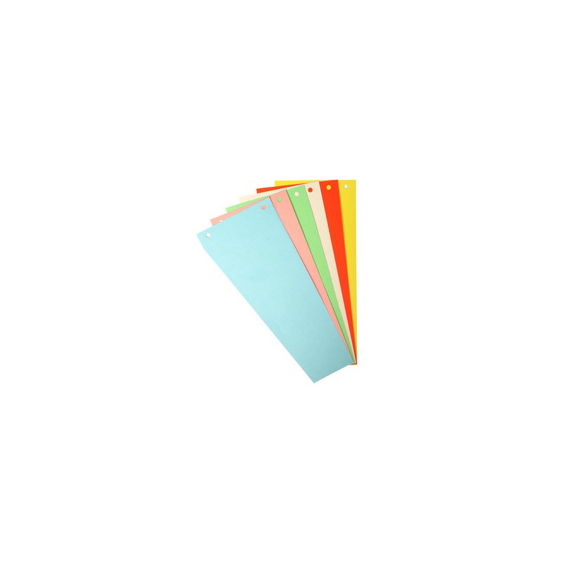 EXACOMPTA séparateurs trapézoïdaux carton, jaune, 240×105 mm, 100 pièces