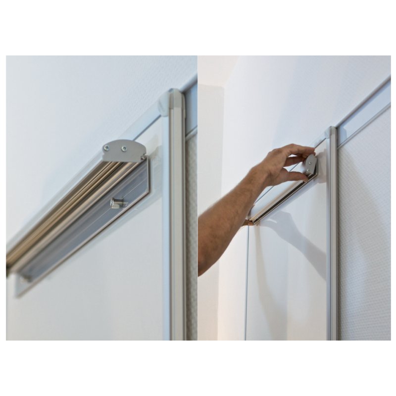 FRANKEN magnetic flipchart clip, silver