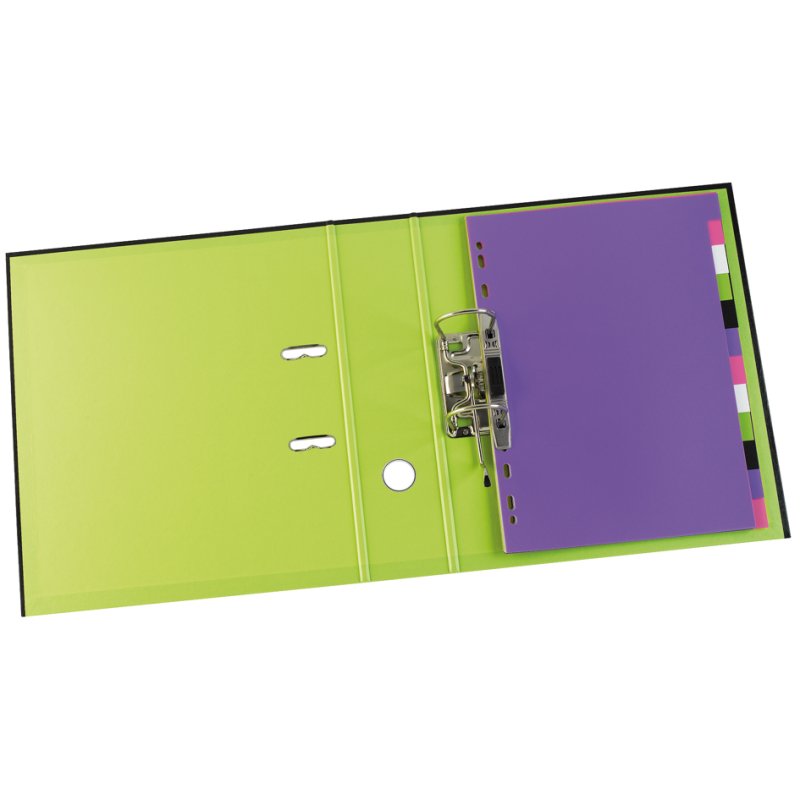 Oxford intercalaires plastique myColour A4, 12 parties, blancs