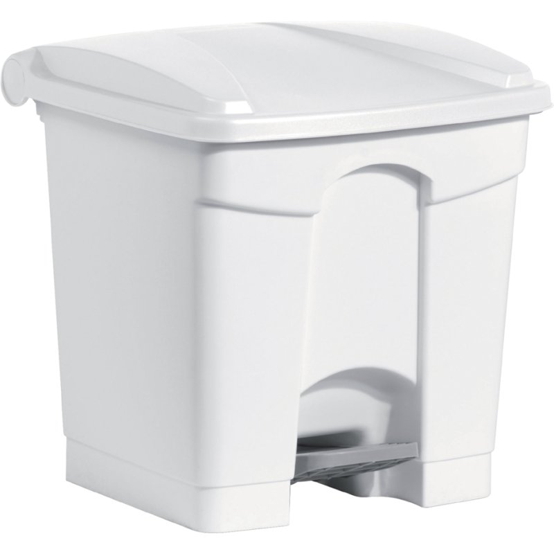 helit trapvuilnisbak 'the step', 30 liter, wit/groen