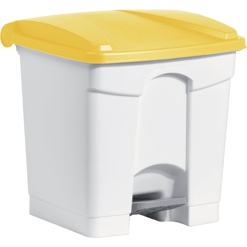 helit trapvuilnisbak 'the step', 30 liter, wit/groen