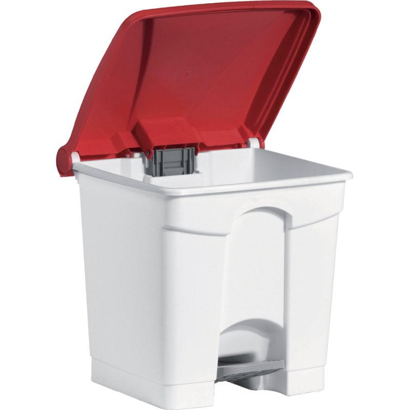 helit trapvuilnisbak 'the step', 30 liter, wit/groen