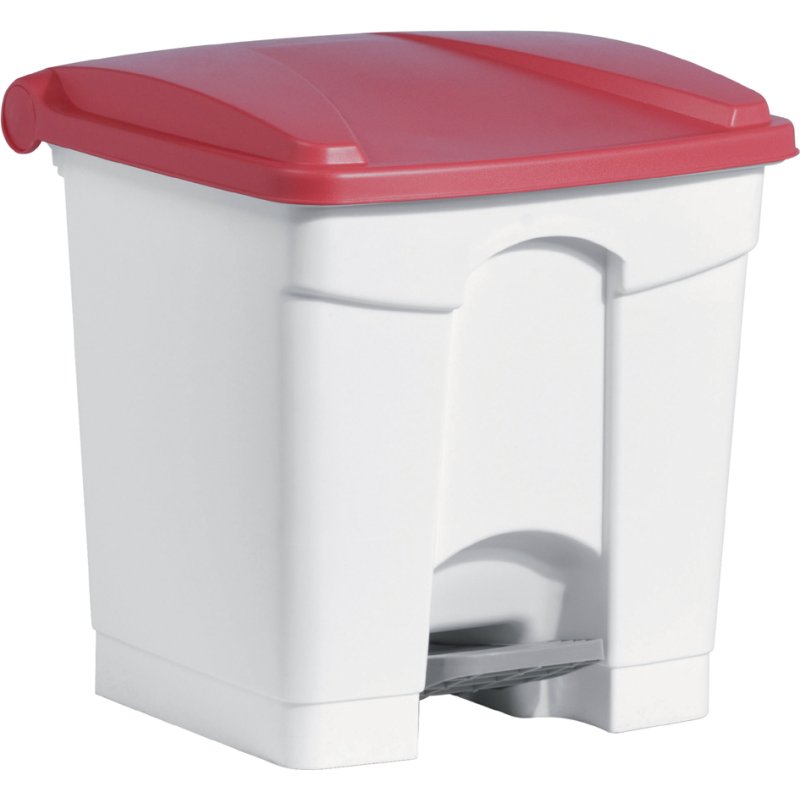 helit trapvuilnisbak 'the step', 30 liter, wit/groen