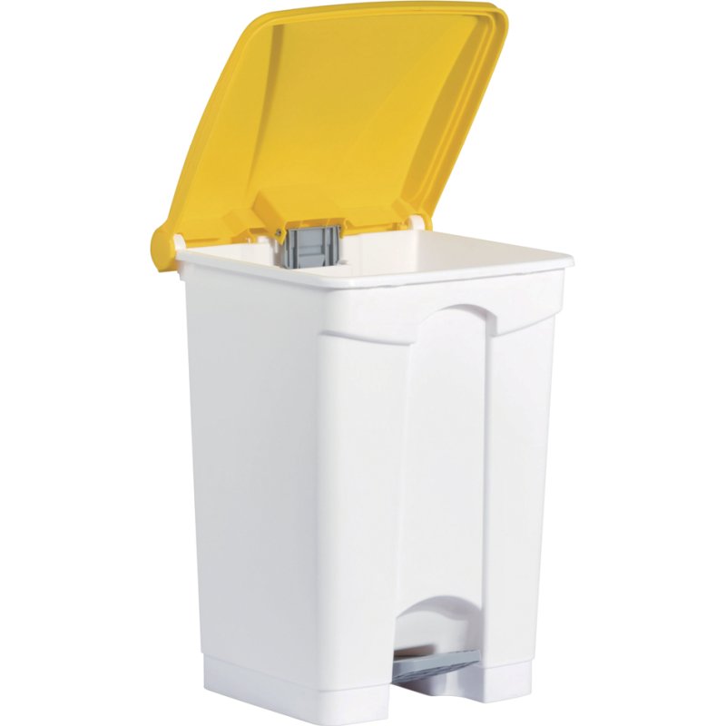 helit trapvuilnisemmer the step, 45 liter, wit/rood