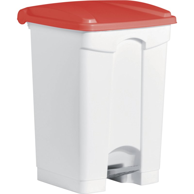 helit trapvuilnisemmer the step, 45 liter, wit/rood