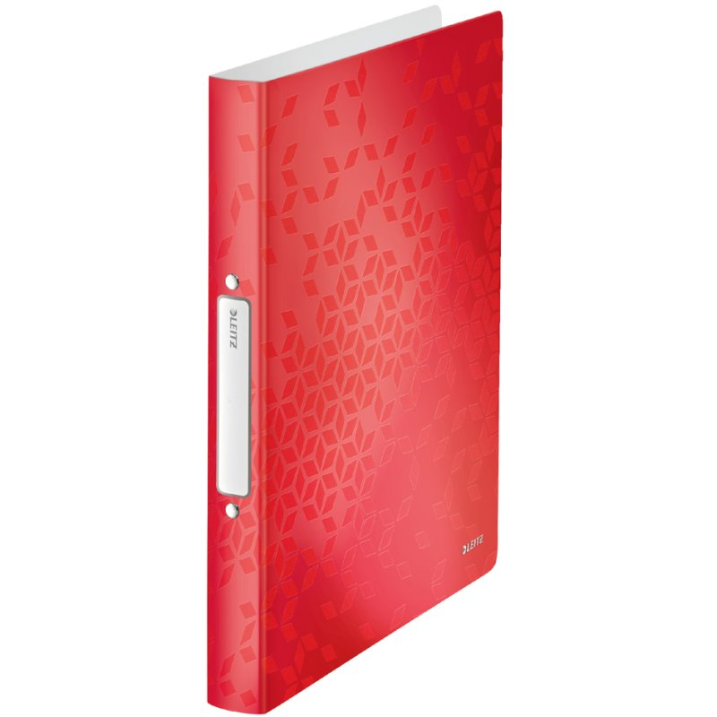 LEITZ classeur WOW A4, rouge, 2 anneaux, 32 mm