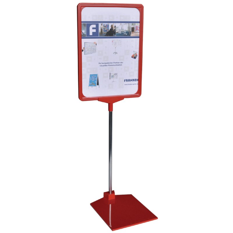 FRANKEN tableau d'information A3, gris, pied télescopique 320-620 mm