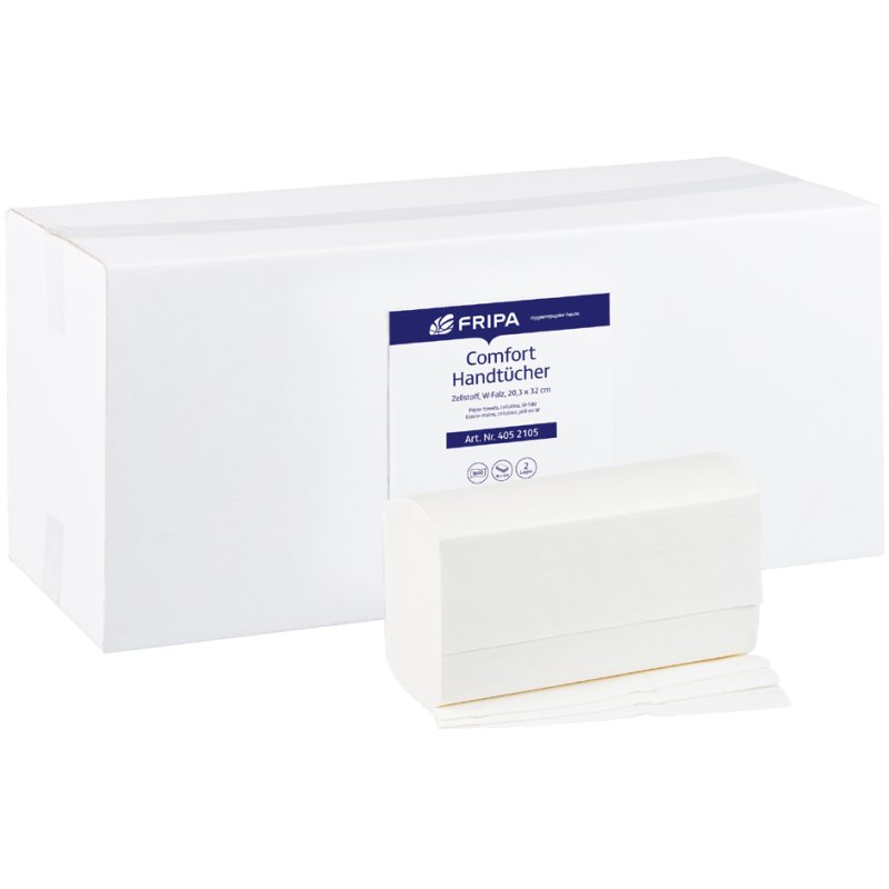 fripa handdoekpapier COMFORT, W-vouw, 235×320 mm, 2-laags