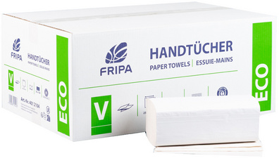 fripa handdoekpapier ECO, C-vouw, 250 × 330 mm, wit