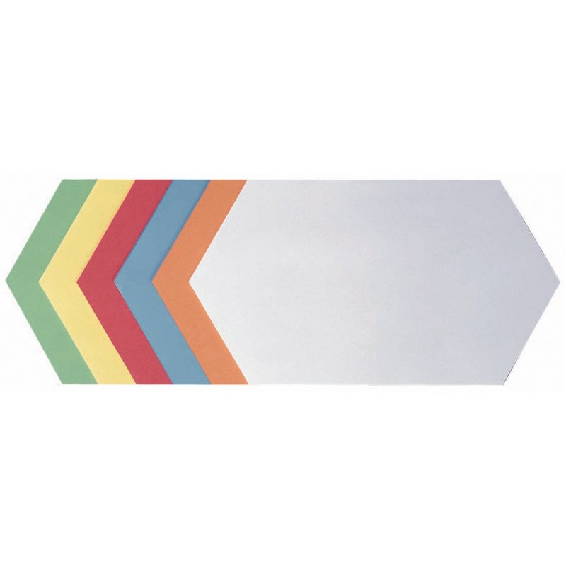 FRANKEN moderatiekaarten koningswafelvorm, 165 × 297 mm, gekleurd gesorteerd, 250 stuks