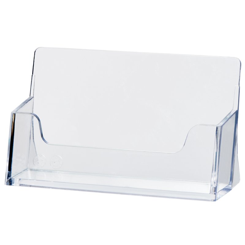 helit business card holder the helpdesk, transparent, for 50 business cards