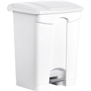 helit pedaalemmer the step, 70 liter, wit/blauw, rechthoekig