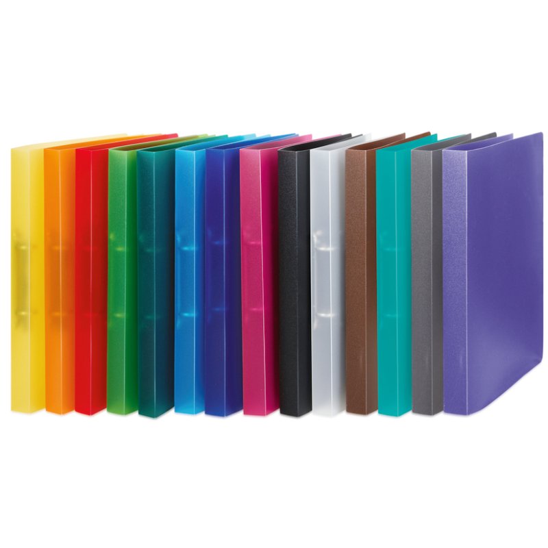 HERMA classeur A4, 2-anneaux, transparent turquoise, 25 mm