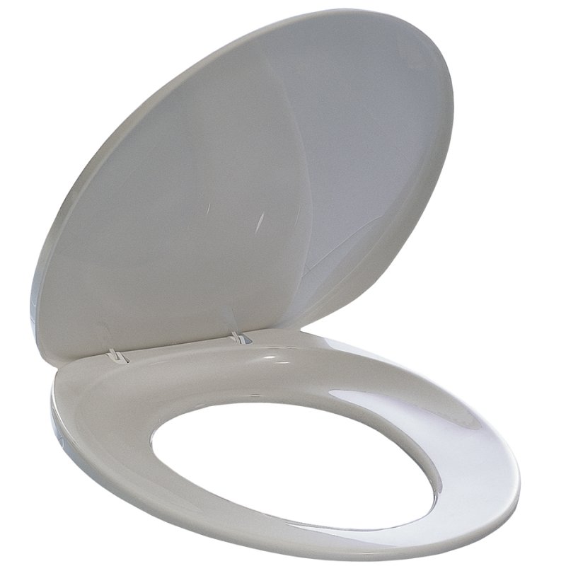 DURABLE abattant WC, plastique, blanc, ajustement universel