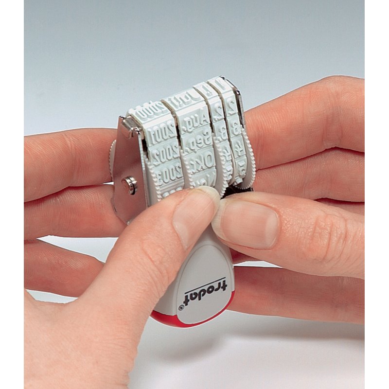 trodat datumstempel, 4 × 26 mm, blauw