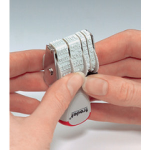 trodat datumstempel, 4 × 26 mm, blauw