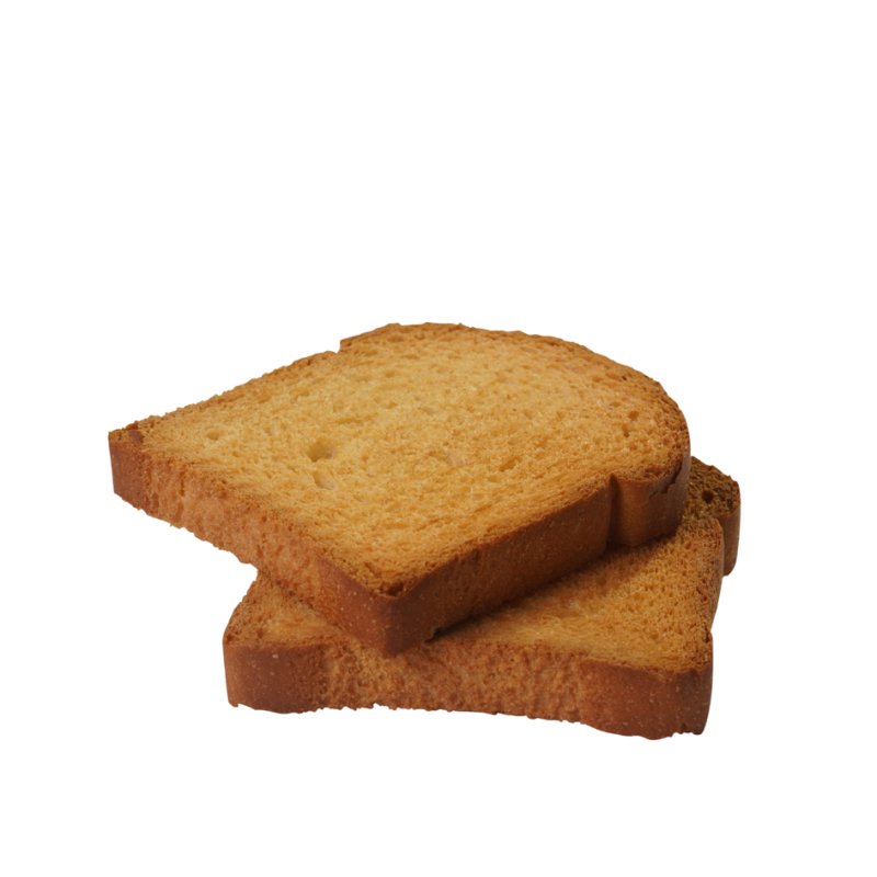 HELLMA Brandt biscotte, emballages individuels, 50 pièces de 2 biscuits