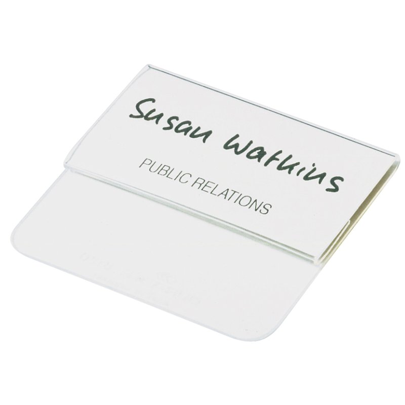 DURABLE naambadge met insteekvak, 75 × 40 mm, acryl, 25 stuks
