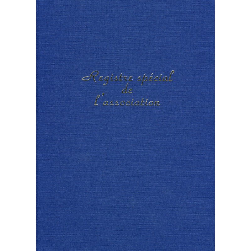 ELVE registre d'association, 297×210 mm, couverture rigide, 100 pages