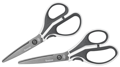 WEDO Titanium schaar CUT-IT, 175 mm, grijs/wit