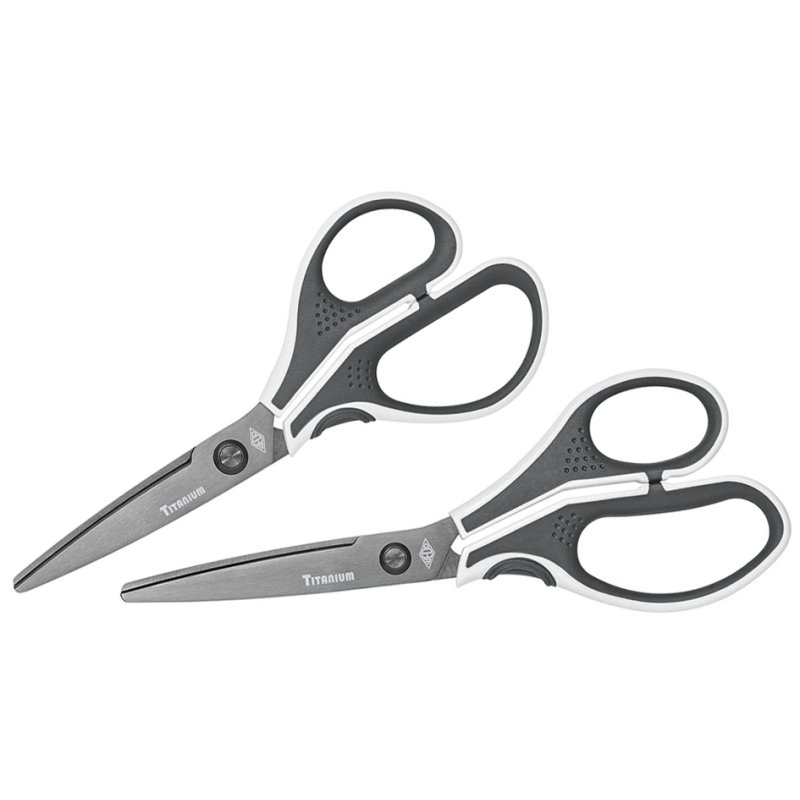 WEDO Ciseaux Titanium CUT-IT, 210 mm, gris/blanc