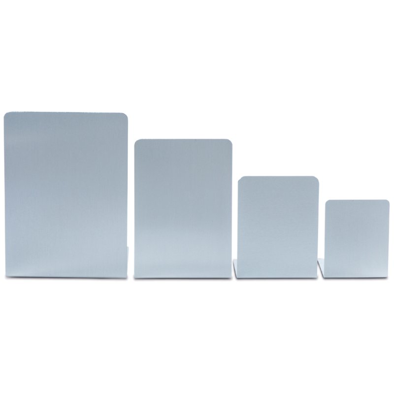 MAUL serre-livres, aluminium, 80 x 100 x 100 mm, 2 pièces