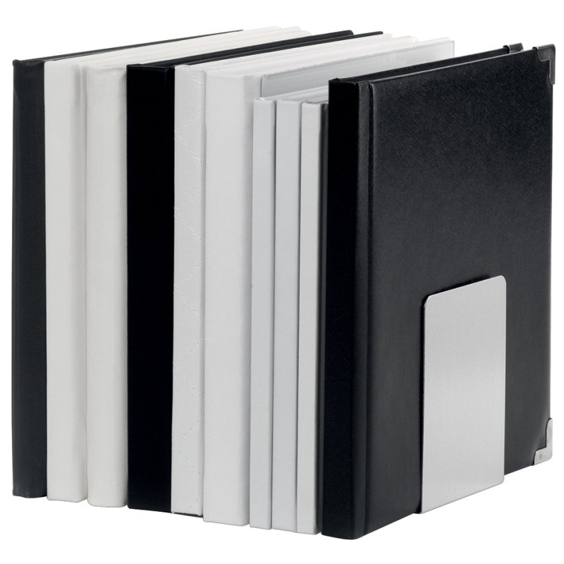 MAUL serre-livres, aluminium, 80 x 100 x 100 mm, 2 pièces