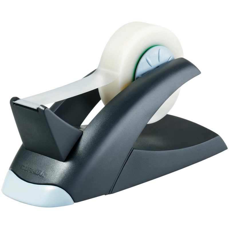 DURABLE tape dispenser VEGAS, black/silver, incl. tape