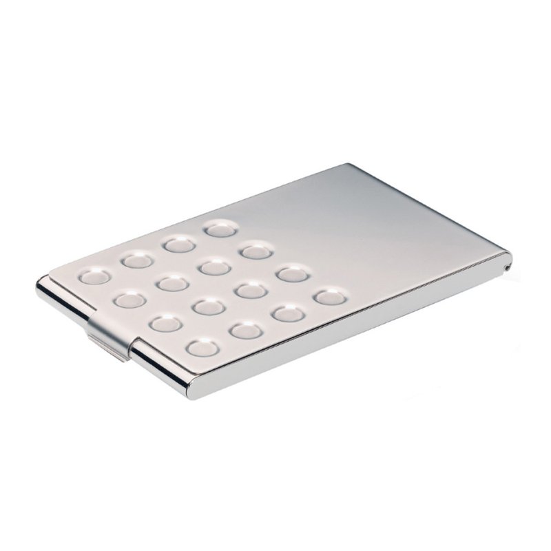 DURABLE porte-cartes de visite Business Card Box Chrome, argenté, pour 20 cartes de visite