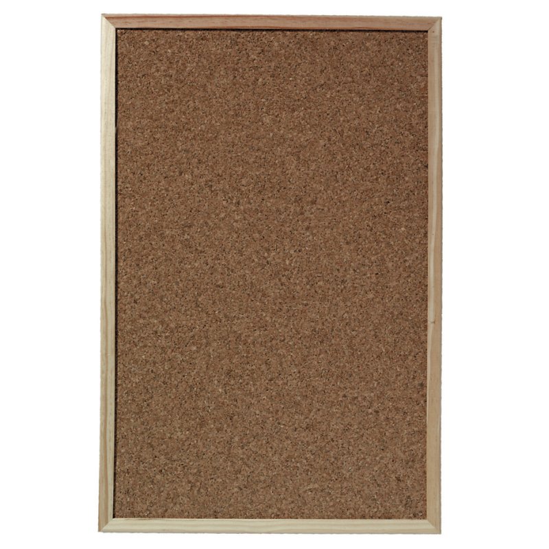 herlitz kurken prikbord, houten kader, 40×60 cm