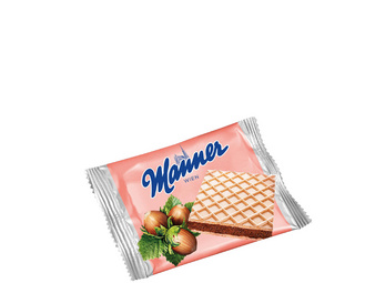 HELLMA Manner wafels met hazelnootcrème, individueel verpakt, 300 stuks
