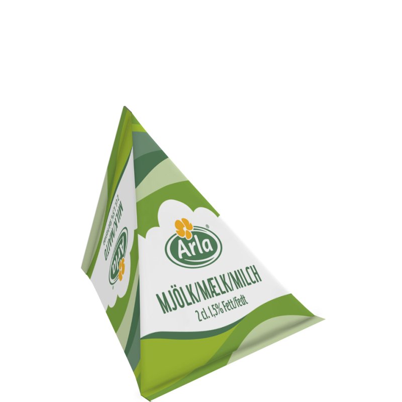 HELLMA Arla melkporties, 1,5% vet, 100 stuks à 20 ml, displaydoos