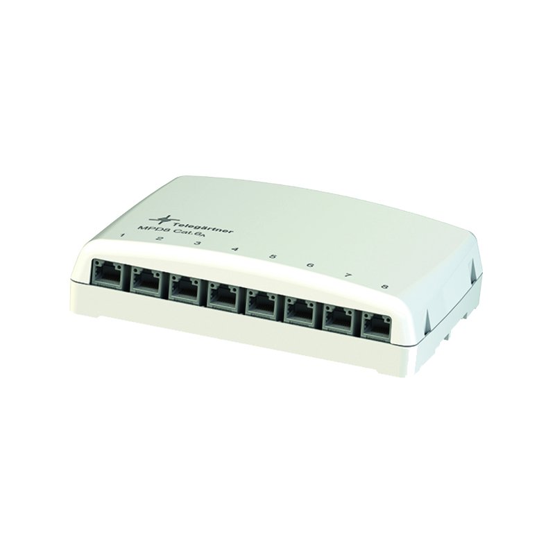 TELEGÄRTNER mini-distributeur MPD8 AMJ/UMJ TH35/AP, blanc alpin, vide