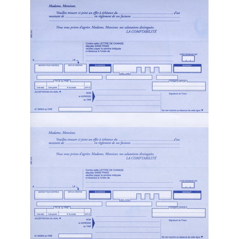 ELVE formulaires de normalisation, 2 par feuille, A4, 100 feuilles