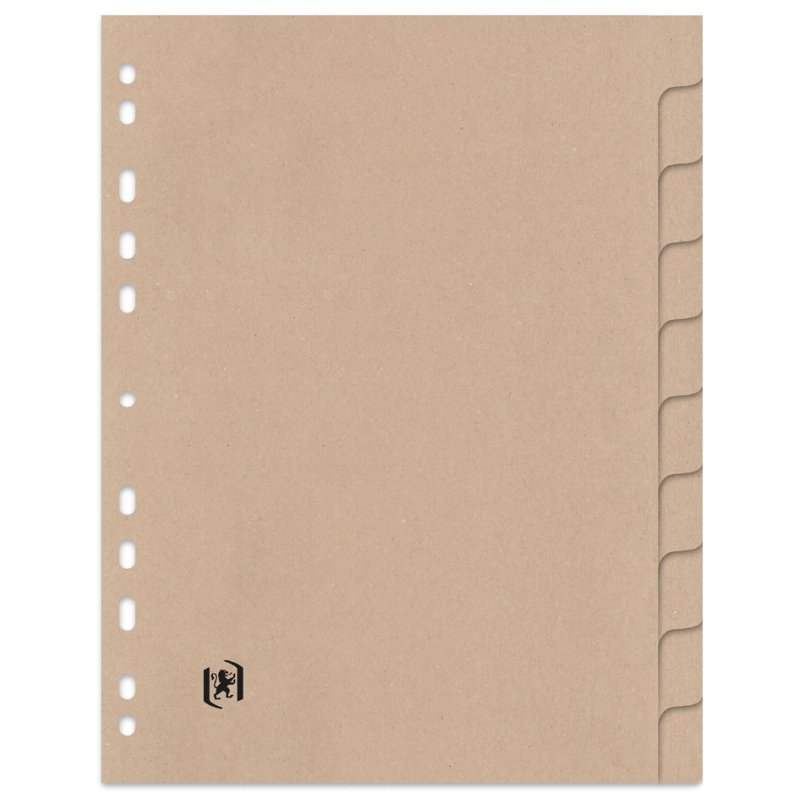 Oxford Intercalaires Cartonnés A4, 6 parties, beige, recyclé