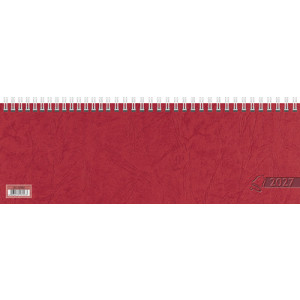 Glocken bureaukalender, rood, 100×297 mm, week per pagina