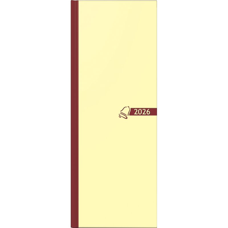 Glocken TK Tagebuch, 110×297 mm, 384 vel, beige