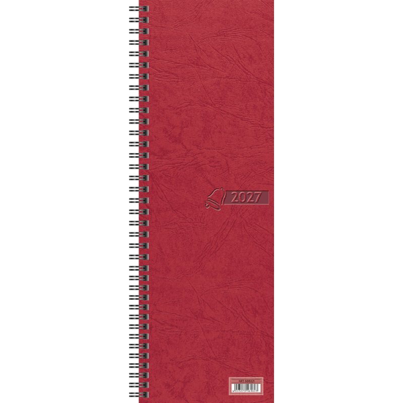Glocken Calendrier de Bureau Vormerk 2027, rouge, 100 x 296 mm
