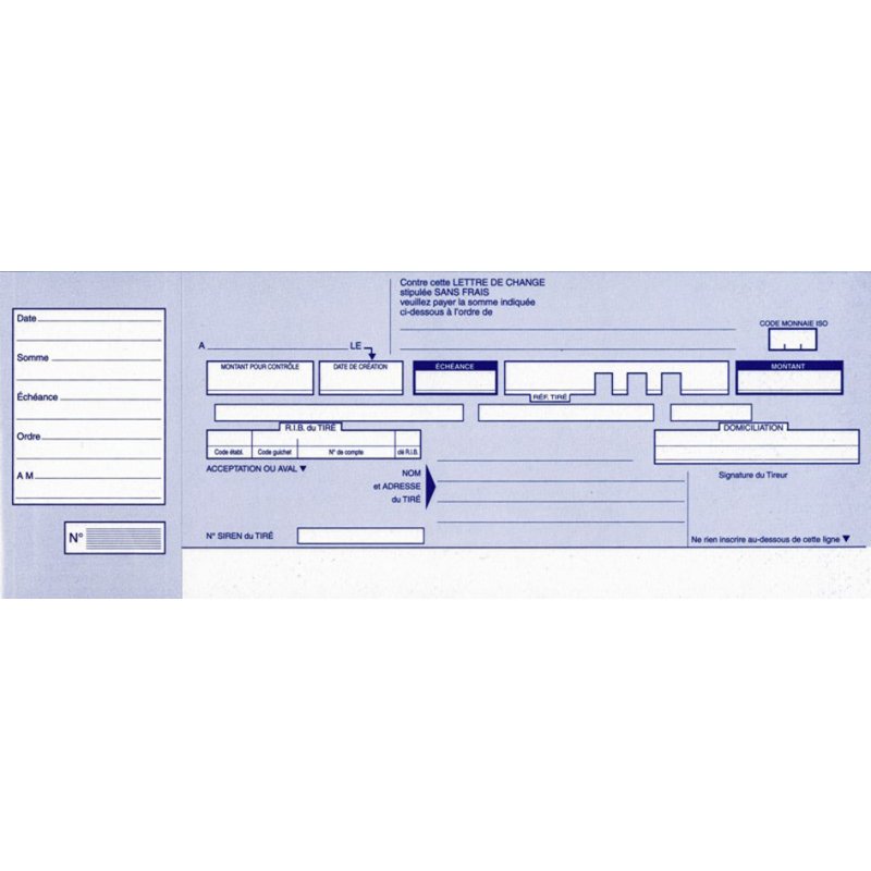 ELVE bloc-notes lettres quartier, 102 × 270 mm, 50 feuilles