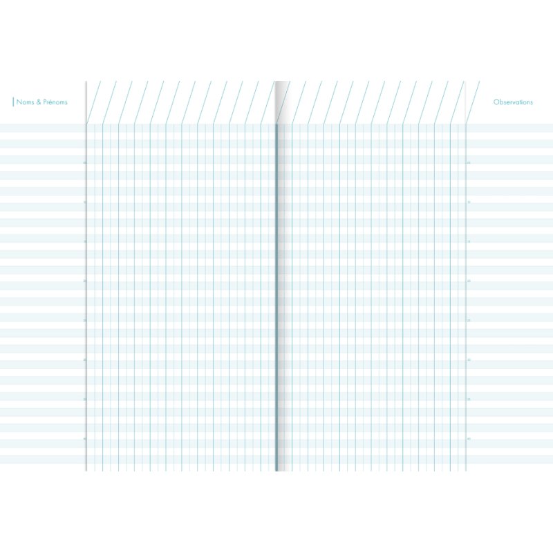 Clairefontaine Cahier pédagogique, A4, 48 pages, 7 classes