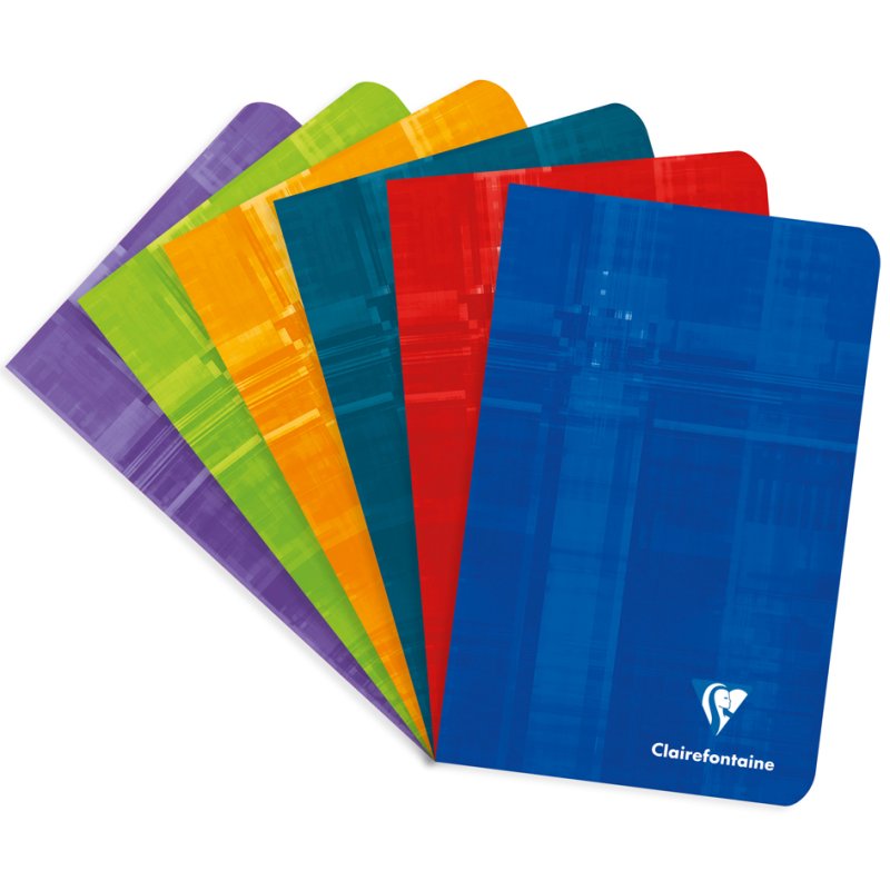 Clairefontaine cahier ligné, 110×170 mm, 96 pages, papier 90g
