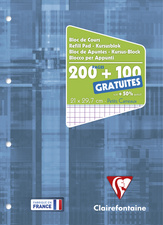 Clairefontaine gelinieerd schrift, geperforeerd, A4, 300 pagina's