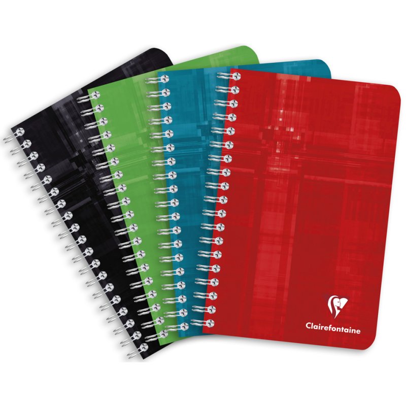 Clairefontaine cahier à spirales, 110×170 mm, quadrillé, 50 feuilles