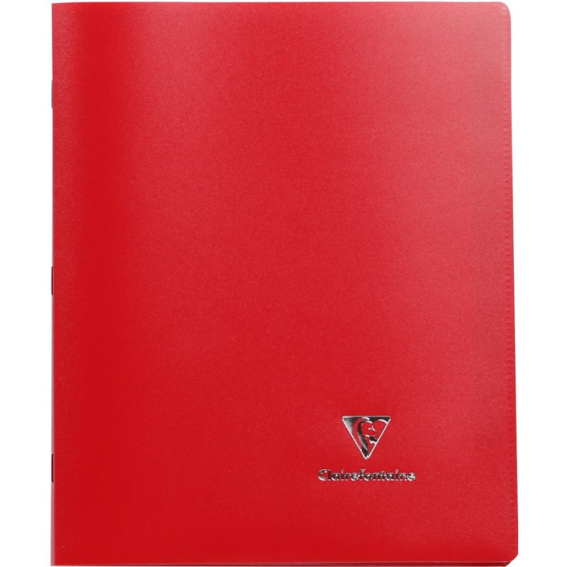 Clairefontaine cahier couverture plastique, 240×320 mm, quadrillé, jaune