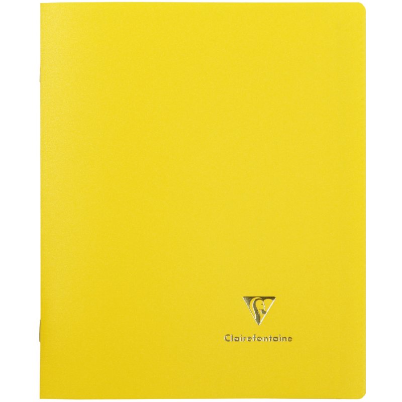 Clairefontaine cahier couverture plastique, 240×320 mm, quadrillé, jaune