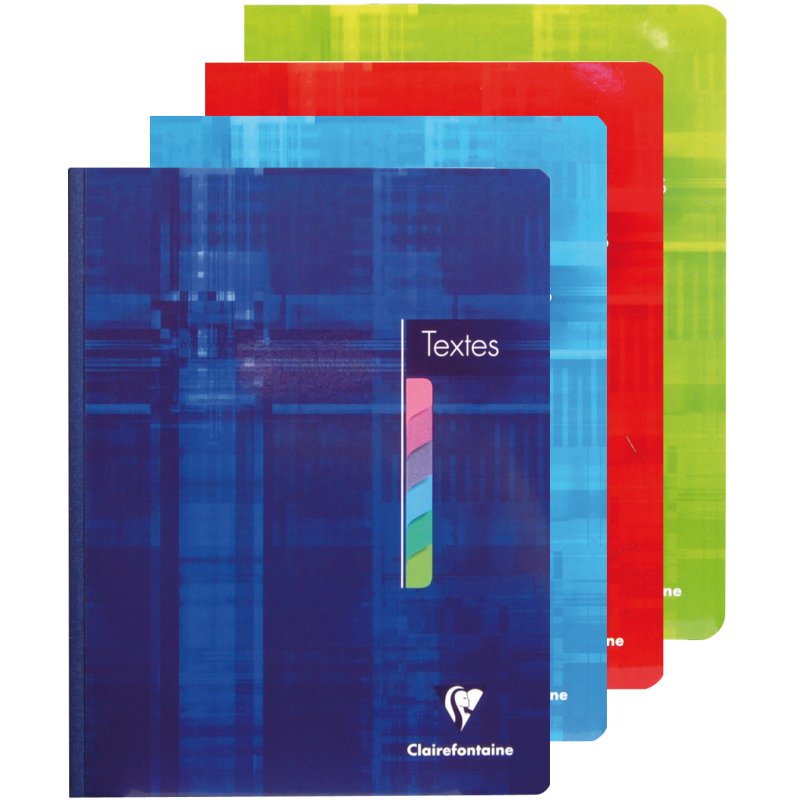 Clairefontaine cahier relié, ligné, 170 × 220 mm, 144 pages