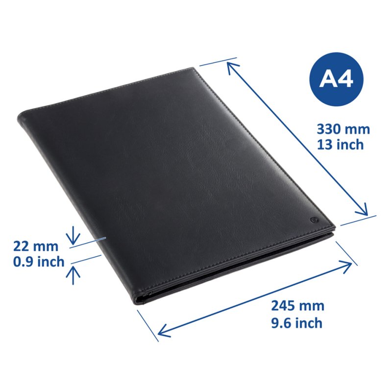 Rillstab classeur de présentation Ambassadeur, A4, noir, 20 pochettes