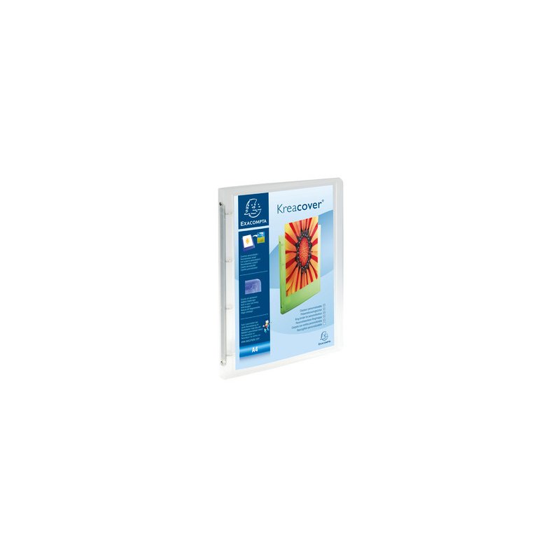 EXACOMPTA presentatieringband A4, transparant wit, 4-rings