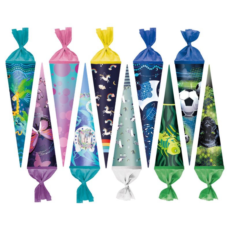 herlitz trousses scolaires rondes, 350 mm, motifs assortis, 20 pièces